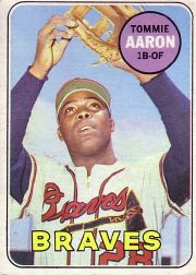 1969 Topps Baseball Cards      128     Tommie Aaron
